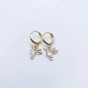 Petit Bird Huggie Hoops Earrings